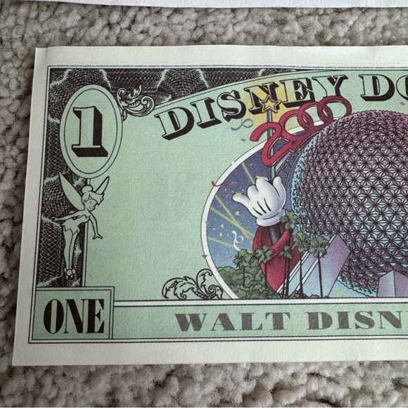 Disney 2000 $1 Dollar with Mickey Mouse - Picture 5 of 7